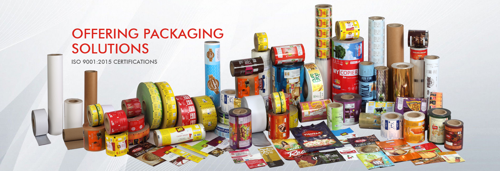 Packaging Company India PE Coated Paper Board And Printed Plastic 